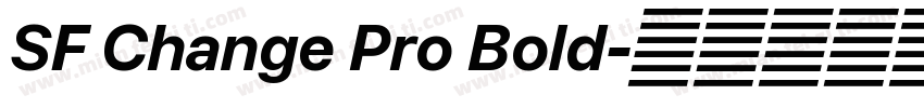 SF Change Pro Bold字体转换